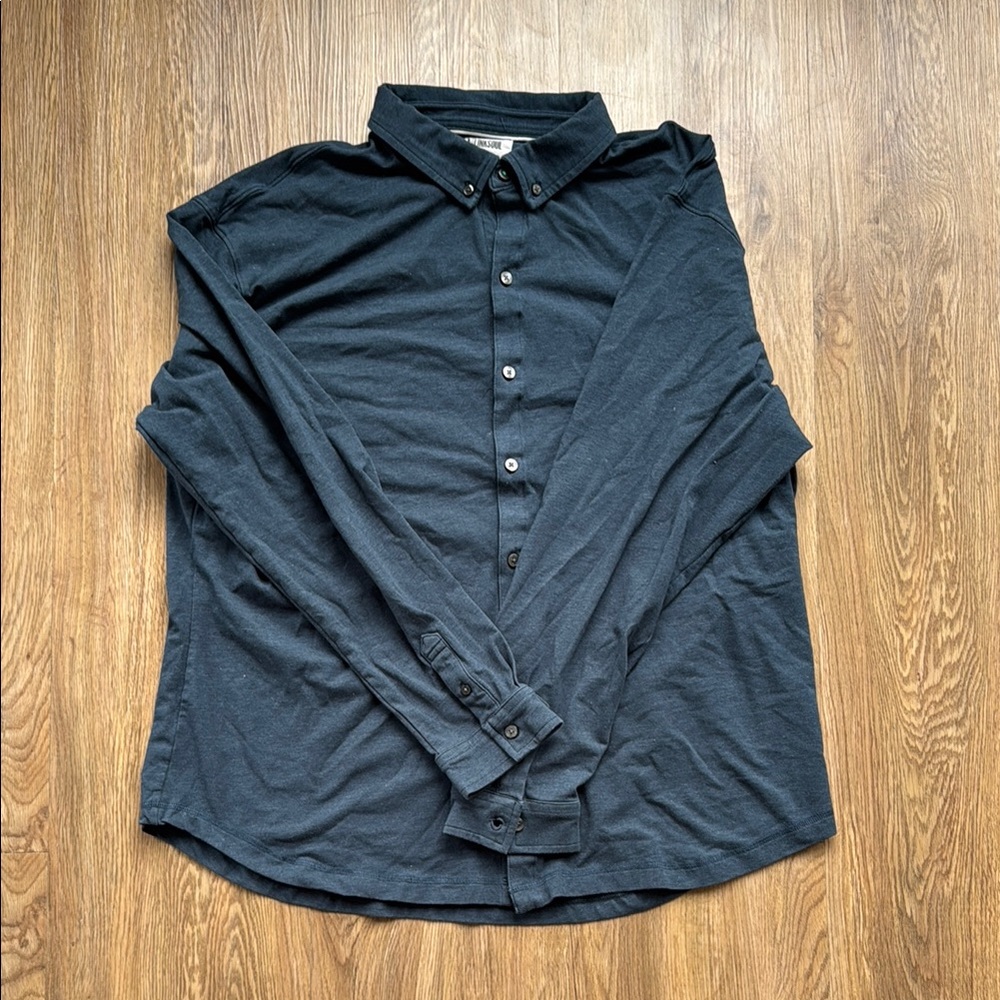 Men's Linksoul Button Up Shirt XXL Blue
